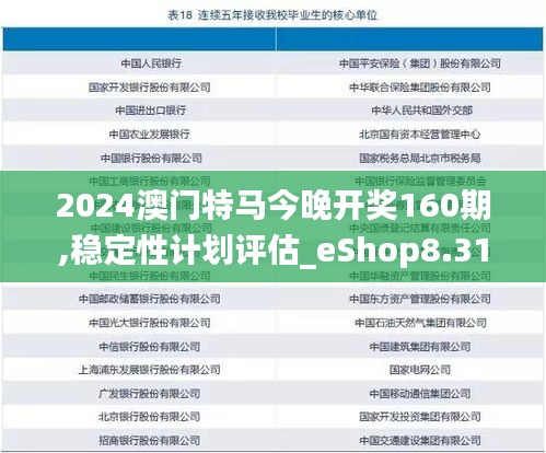 2024澳门特马今晚开奖160期,稳定性计划评估_eShop8.312-5