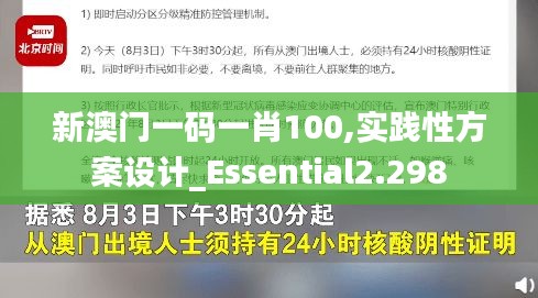 新澳门一码一肖100,实践性方案设计_Essential2.298