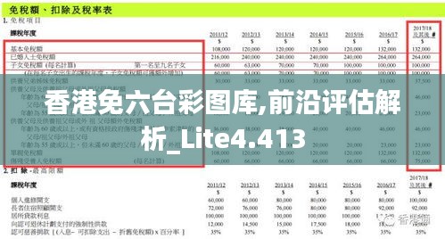 香港免六台彩图库,前沿评估解析_Lite4.413
